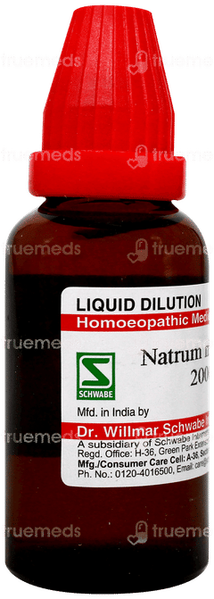 Dr Willmar Schwabe Natrum Muriaticum 200ch Dilution 30ml